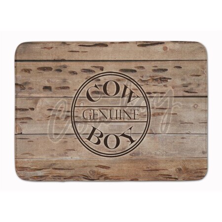 Carolines Treasures Genuine Cow Boy Branded Machine Washable Memory Foam Mat SB3057RUG